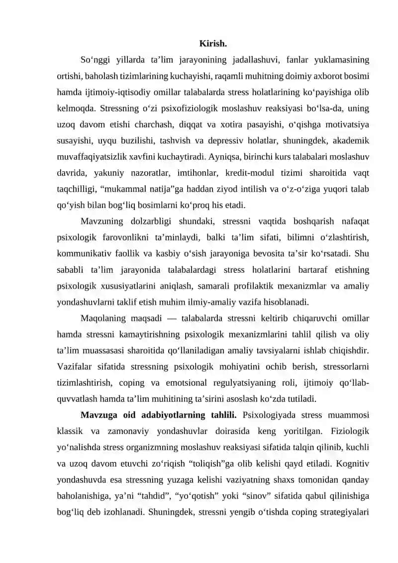 Talabalardagi stress holatlarini bartaraf etishning psixologik hususiyatlari 3