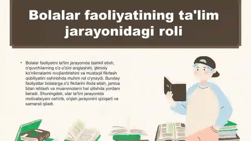 Bolalar faoliyatining ta'lim jarayonidagi roli 3