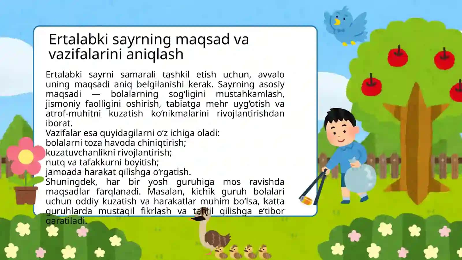 Tabiat bilan tanishtirish metodikasi fanidan mustaqil ishi 3