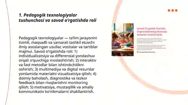 Pedagogik texnologiyalarni qoʻllash 3