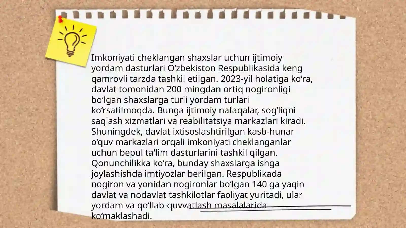Imkoniyati cheklangan barcha yosh-u qarilarga yordam qo'lini cho'zish ishlari 3