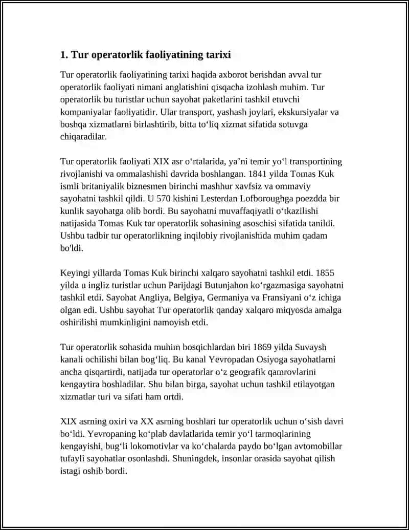 TUROPERTAROR FAOLIYATINING O'ZIGA XOS XUSUSIYATLARI 3