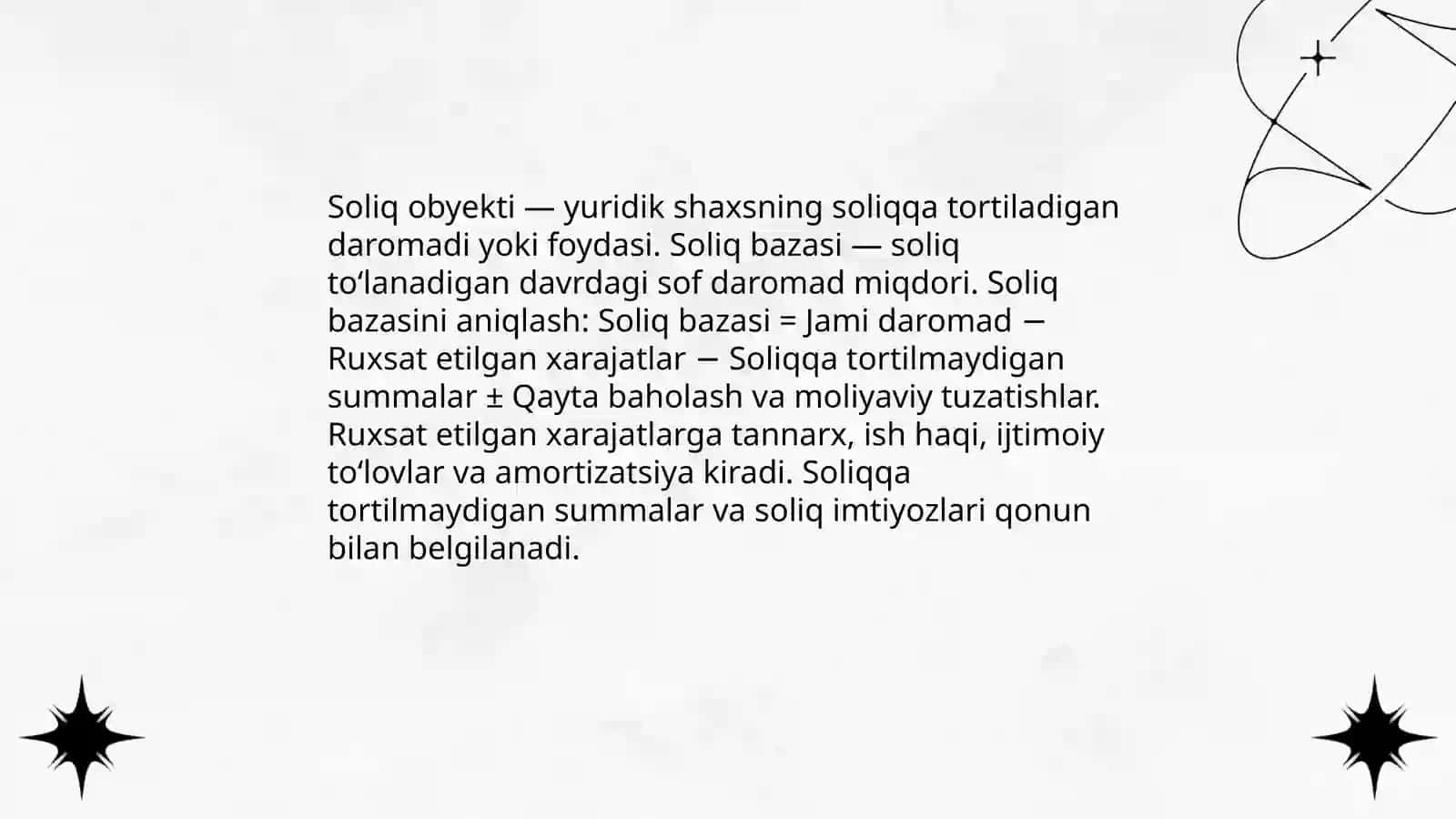 Yuridik shaxslardan olinadigan daromad solig'i hisob kitobi 3