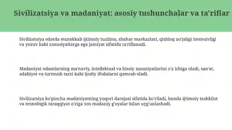 Tarix falsafasi sivilizatsiya va madaniyat tushunchasi 3