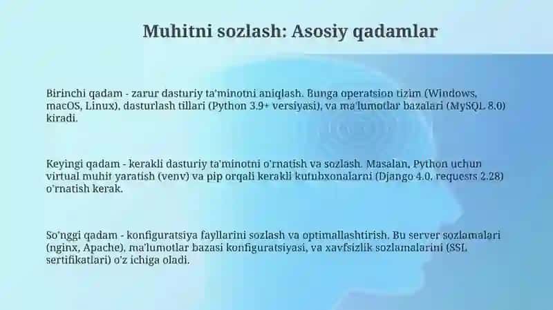 Rivojlantiruvchi muhitni tashkil qilish 3