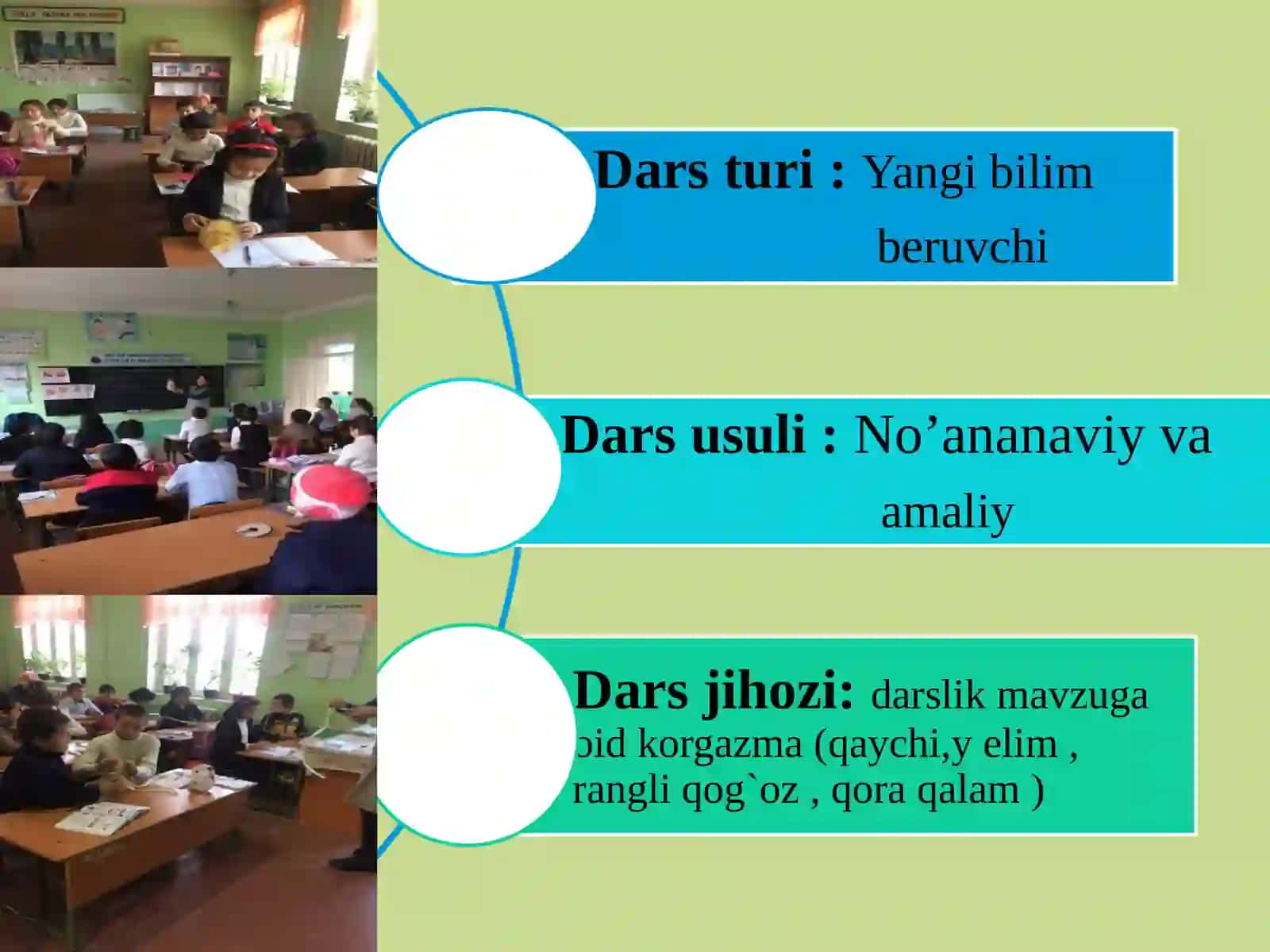 3-sinf Texnologiya dars ishlanma. Guldasta yasash 3