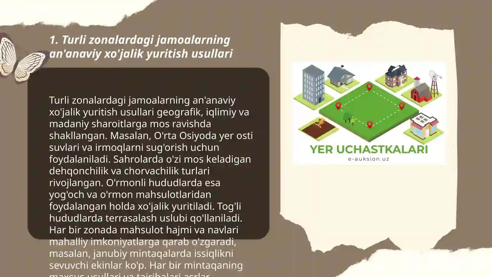 Turli zonalardagi jamoalardan xoʻjalikda foydalanish 3