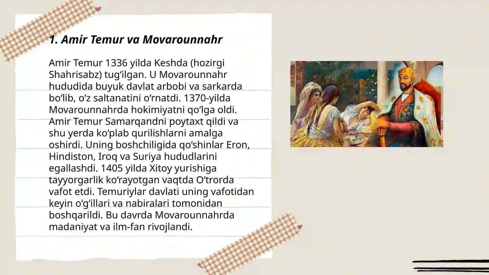 Amir Temur buyuk davlat arbobi 3