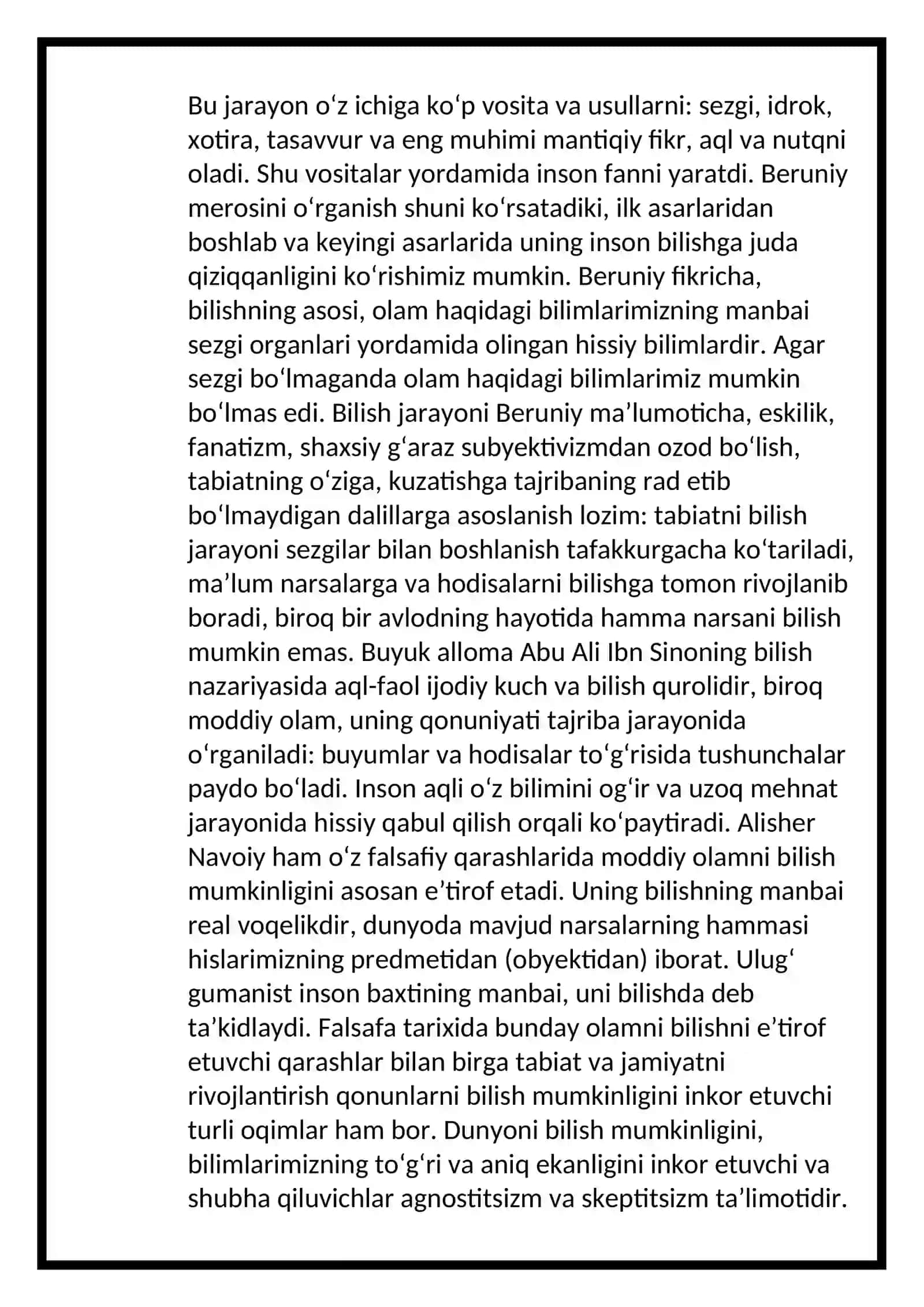 Bilish falsafasi (gnoseologiya) 3