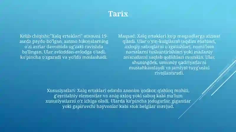 Xalq ertaklari 3