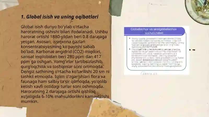 Globallashuv va ekalogik xafsizlik 3