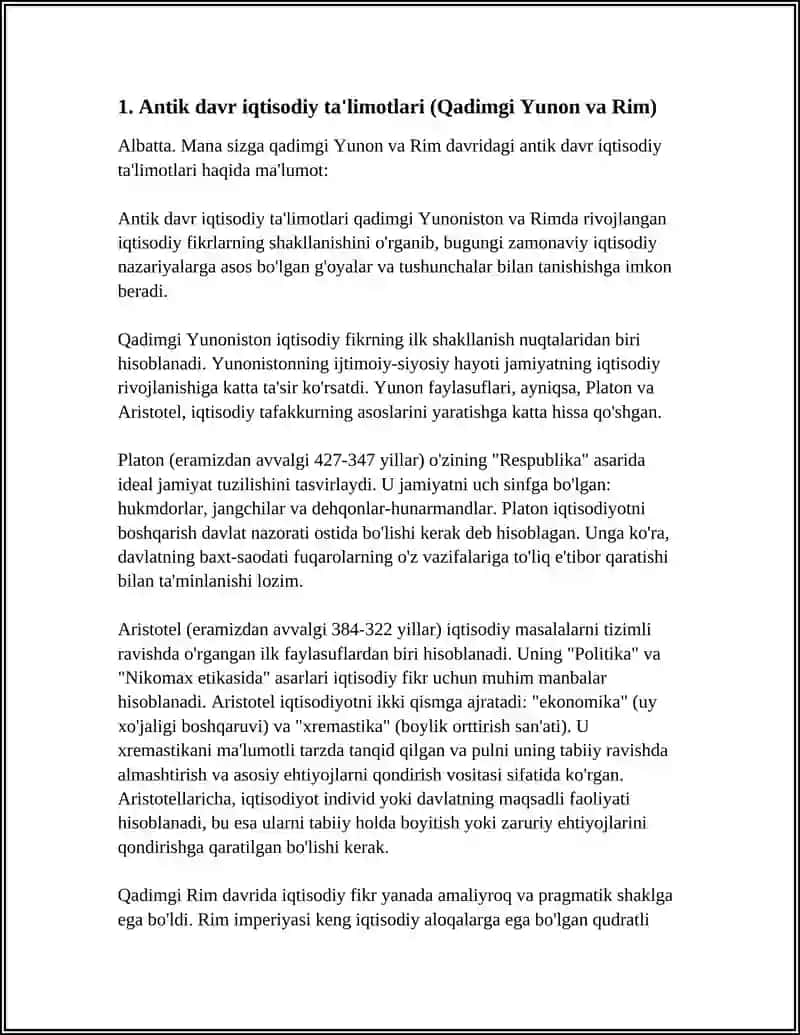 IQTISODIY TA'LIMOTLAR TARIXI 3