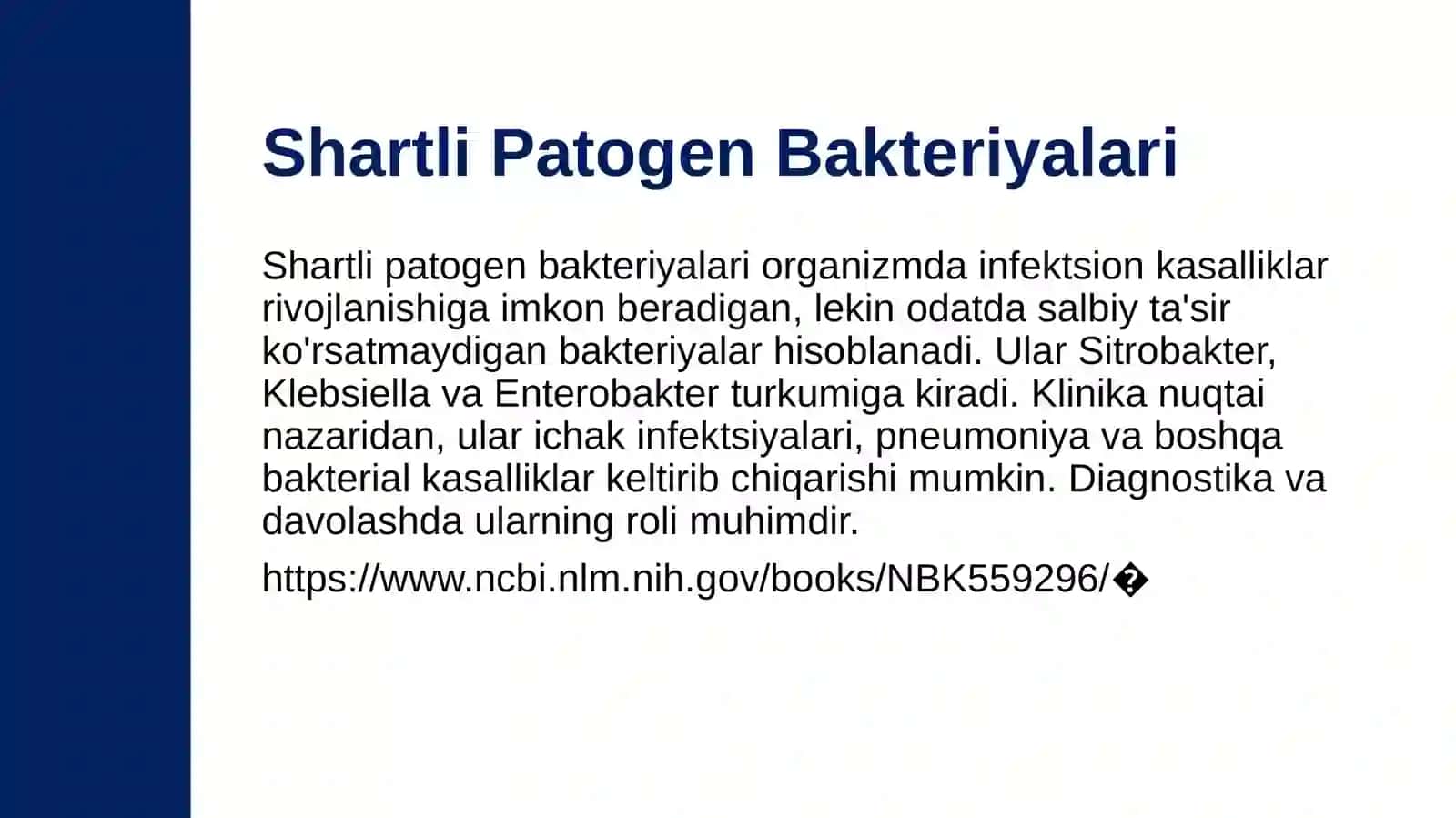 taqdimot sitobakteriya enterobakteriya klebsiella 3