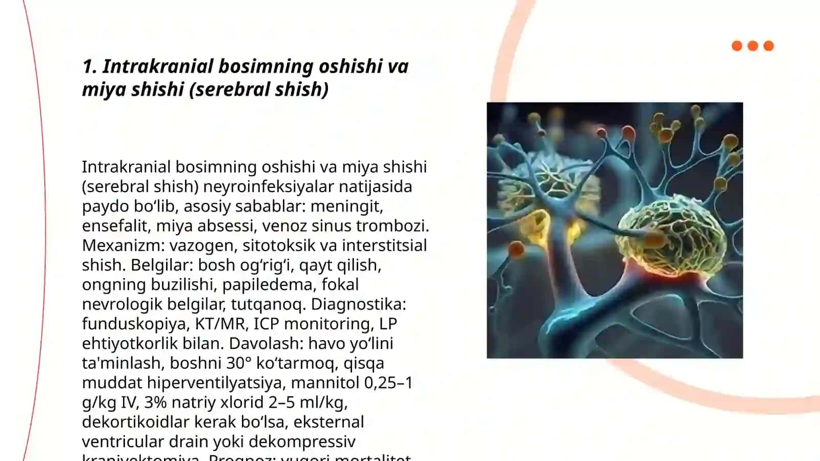 Intrakranial bosimning oshishi va miya shishi (serebral shish) 3