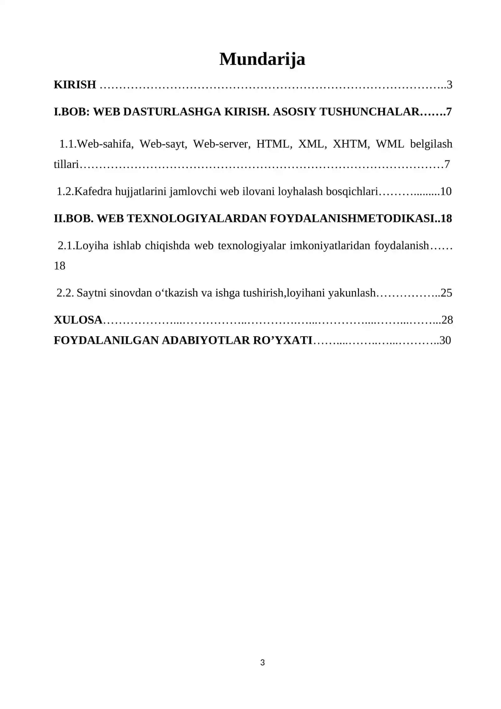 Kafedra hujjatlarini jamlovchi web ilova ishlab chiqish 3