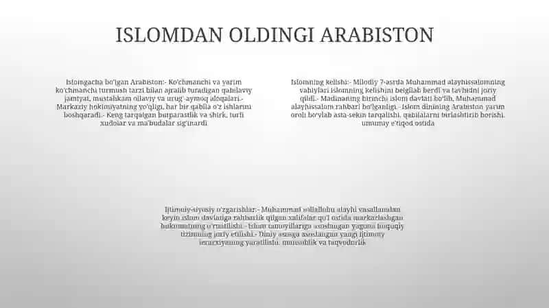 Islom Dining Paydo Bo‘Lishidagi Ijtimoiy-Siyosiy Va Madaniy Sharoitlar 3