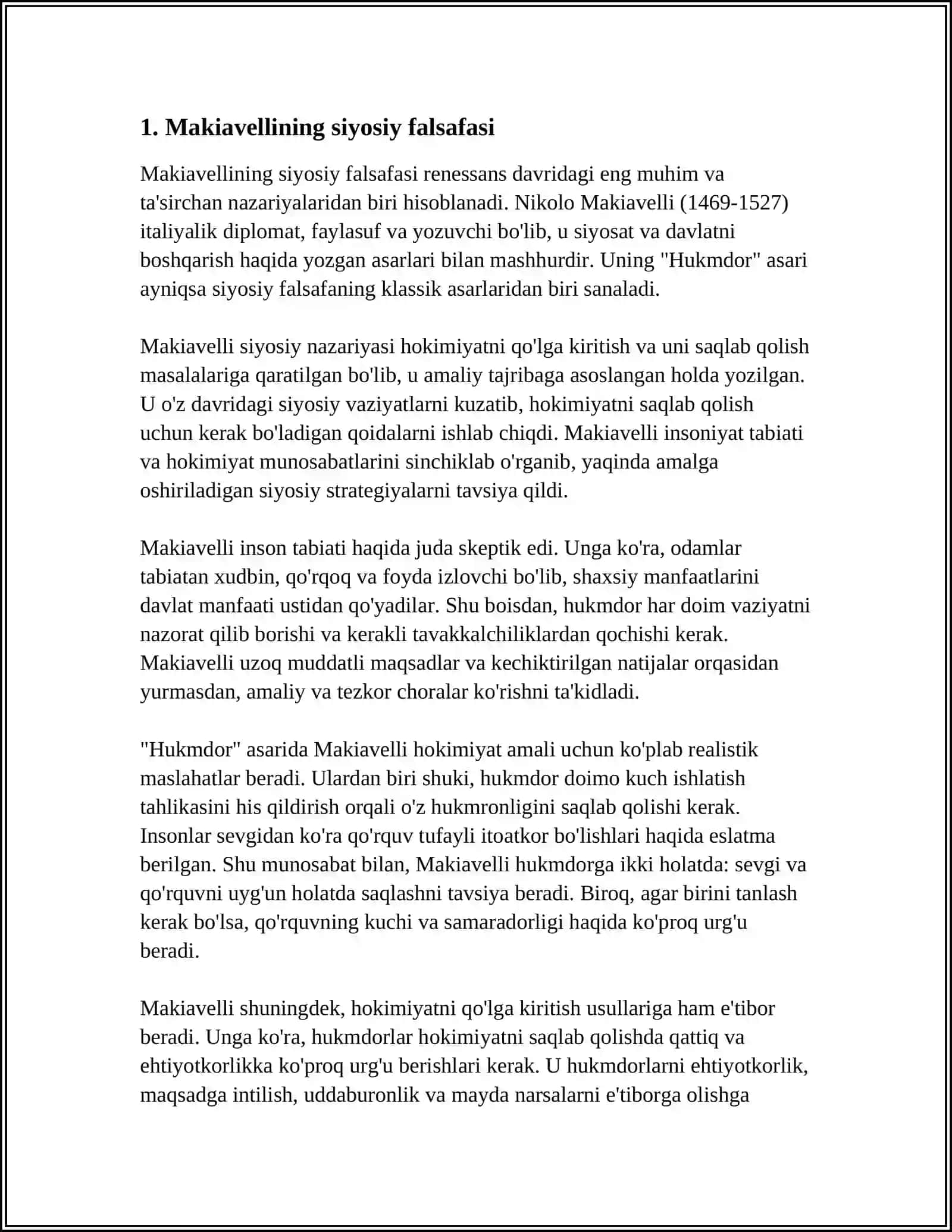 MAKIAVELLINING "XUKUMDOR" ASARI 3