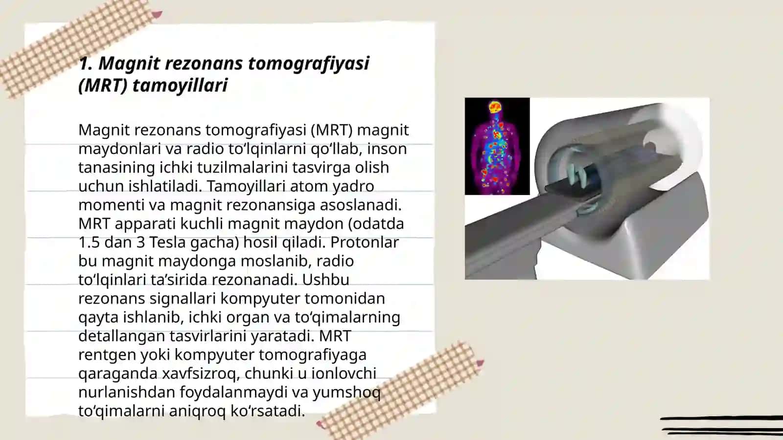 Magnit-tomografiyasi va uni ishlanishinig fizik asaoslari emission tomografiya 3