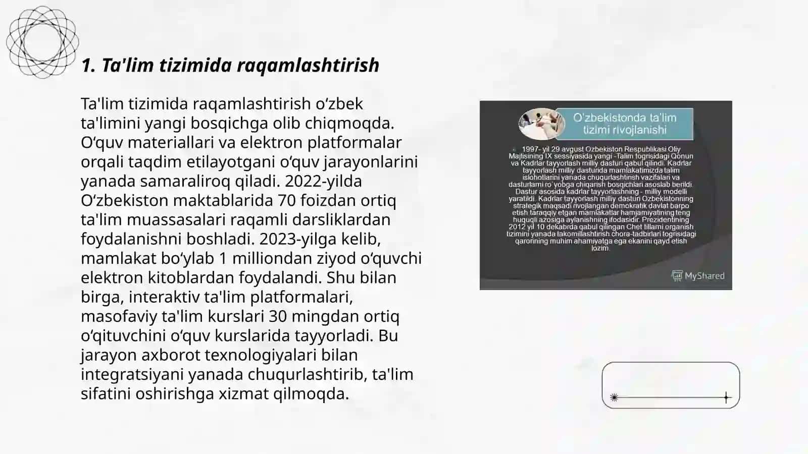 Ta'lim tizimida raqamlashtirish 3