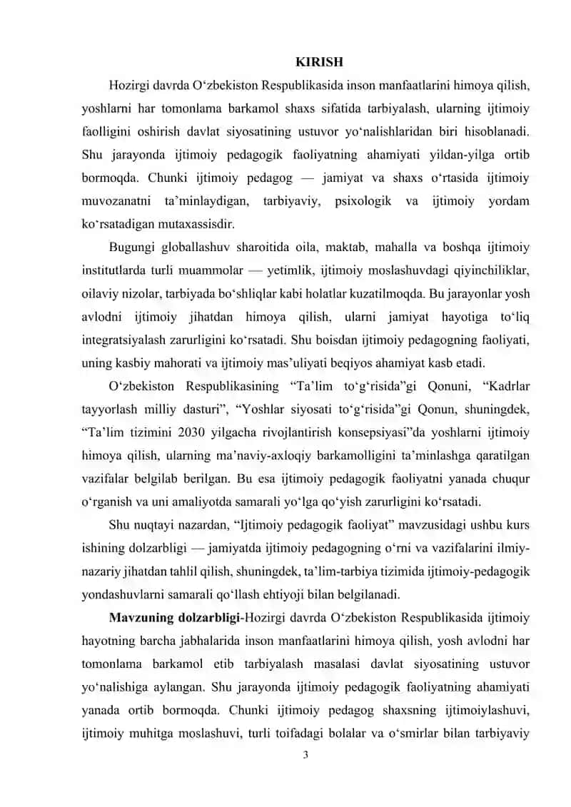 Ijtimoiy pedagogik faoliyat 3