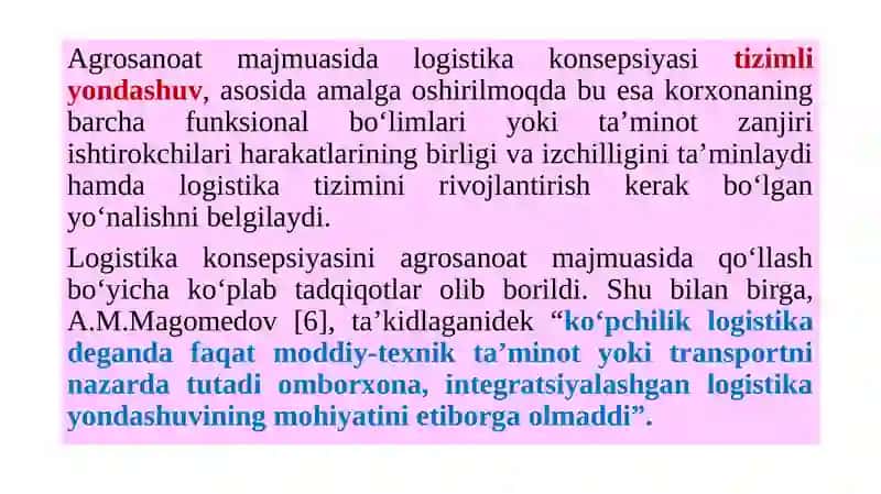 AGROSANOAT MAJMUASIDA LOGISTIKA KONSEPSIYASI 3