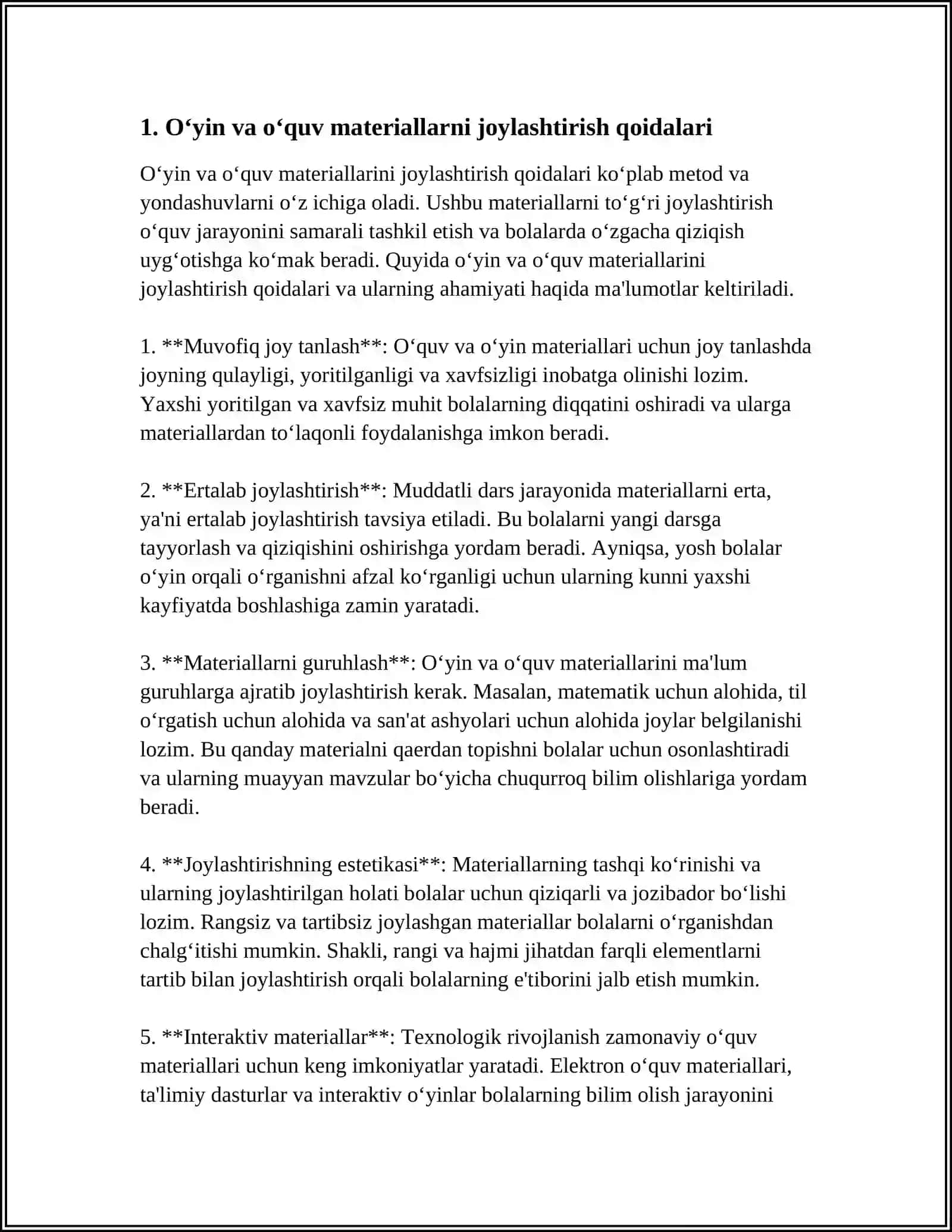 MAKTABGACHA TA'LIM TASHKILOTLARINING GURUH XONALARIDA RIVOJLANTIRUVCHI MARKAZLARNI JIXOZLASH TARTIBI 3