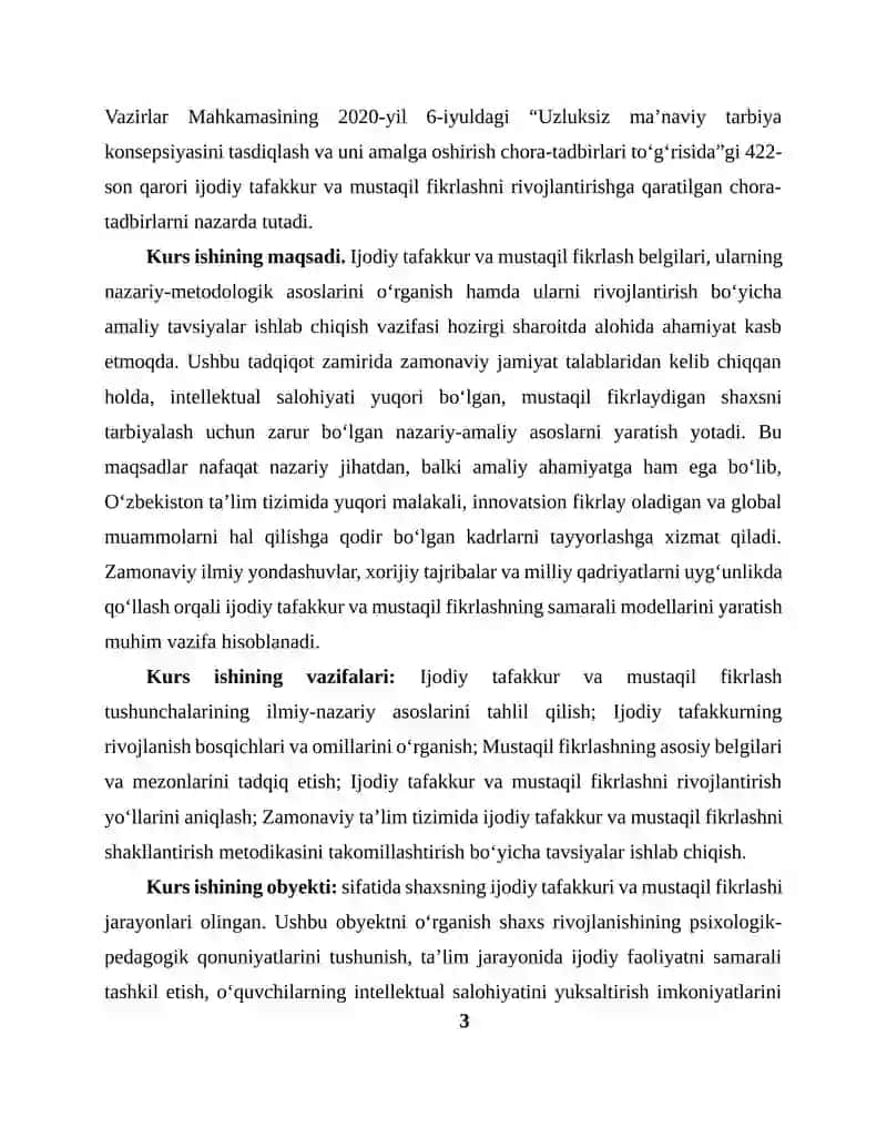 Ijodiy tafakkur va mustaqil fikrlash belgilari ahamiyati 3