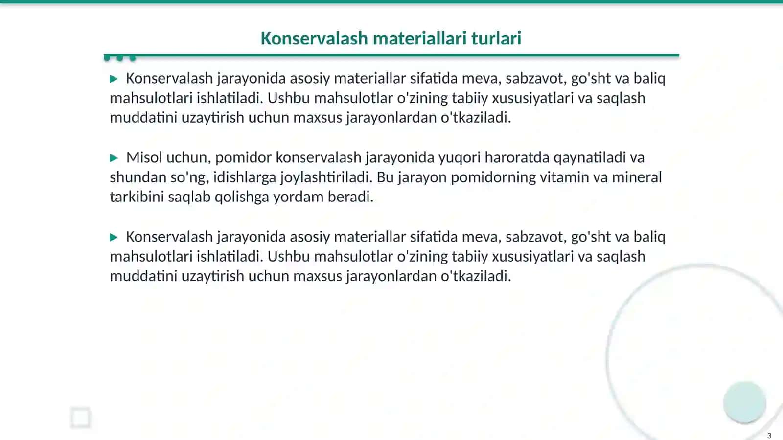 Konservalashda qoʻllaniladigan matreallar 3