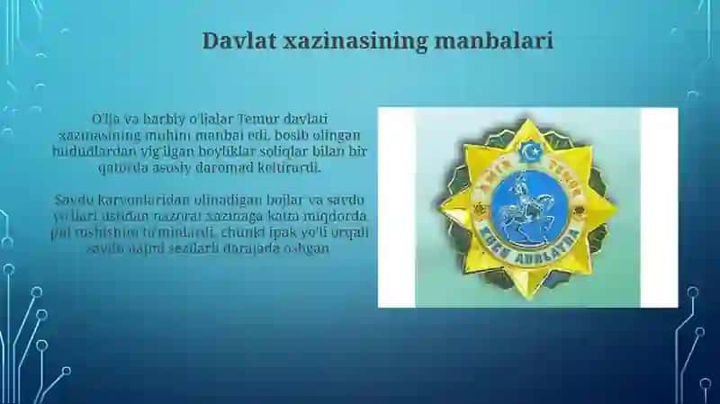 Amir Temur davrida moliyaviy siyosat 3