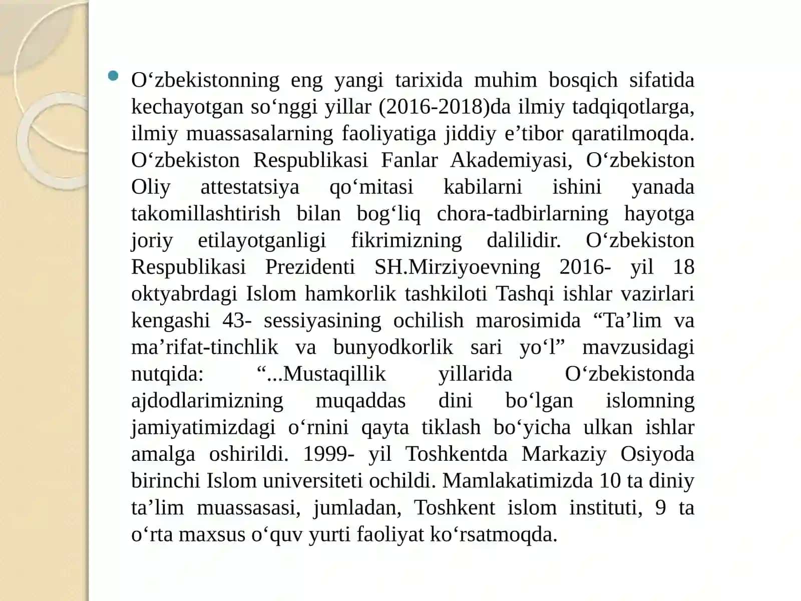 Mustaqillik yillarida O‘zbek davlatchiligi tarixiga oid ilmiy tadqiqotlar olib borilishi 3