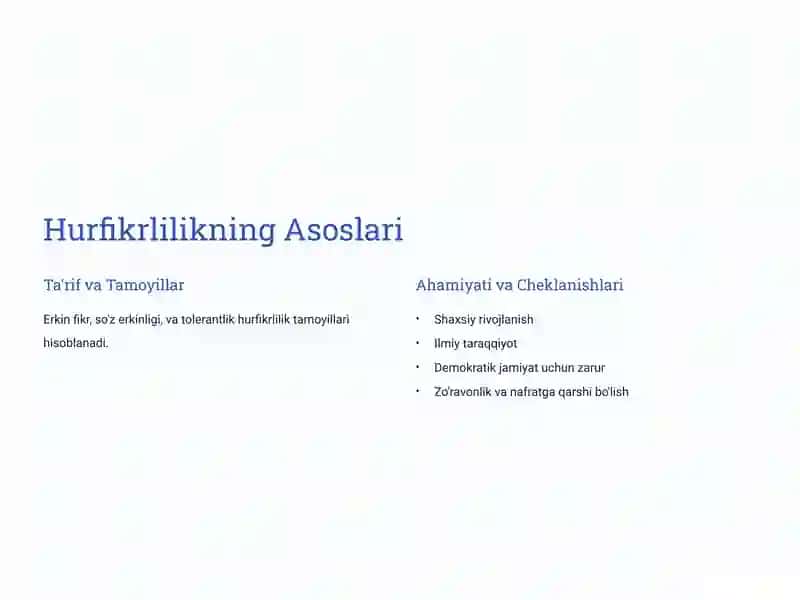 Din va Hurfikrlilik 3