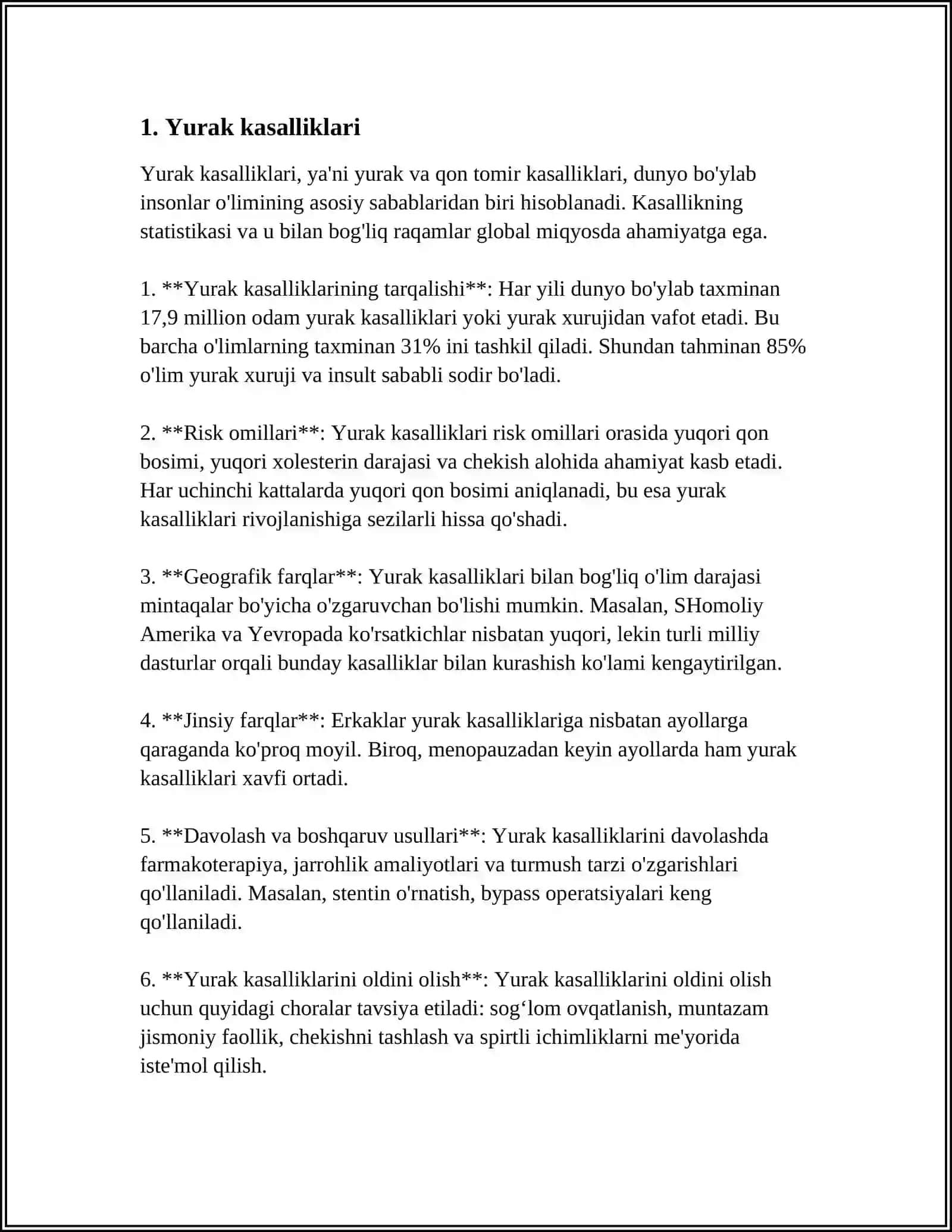 MUSTAQIL ISH Mavzu: TOSH KASALLIKLARI 3