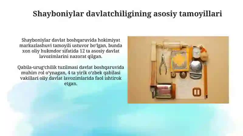 Shayboniylarning davlat boshqaruv tizimi 3