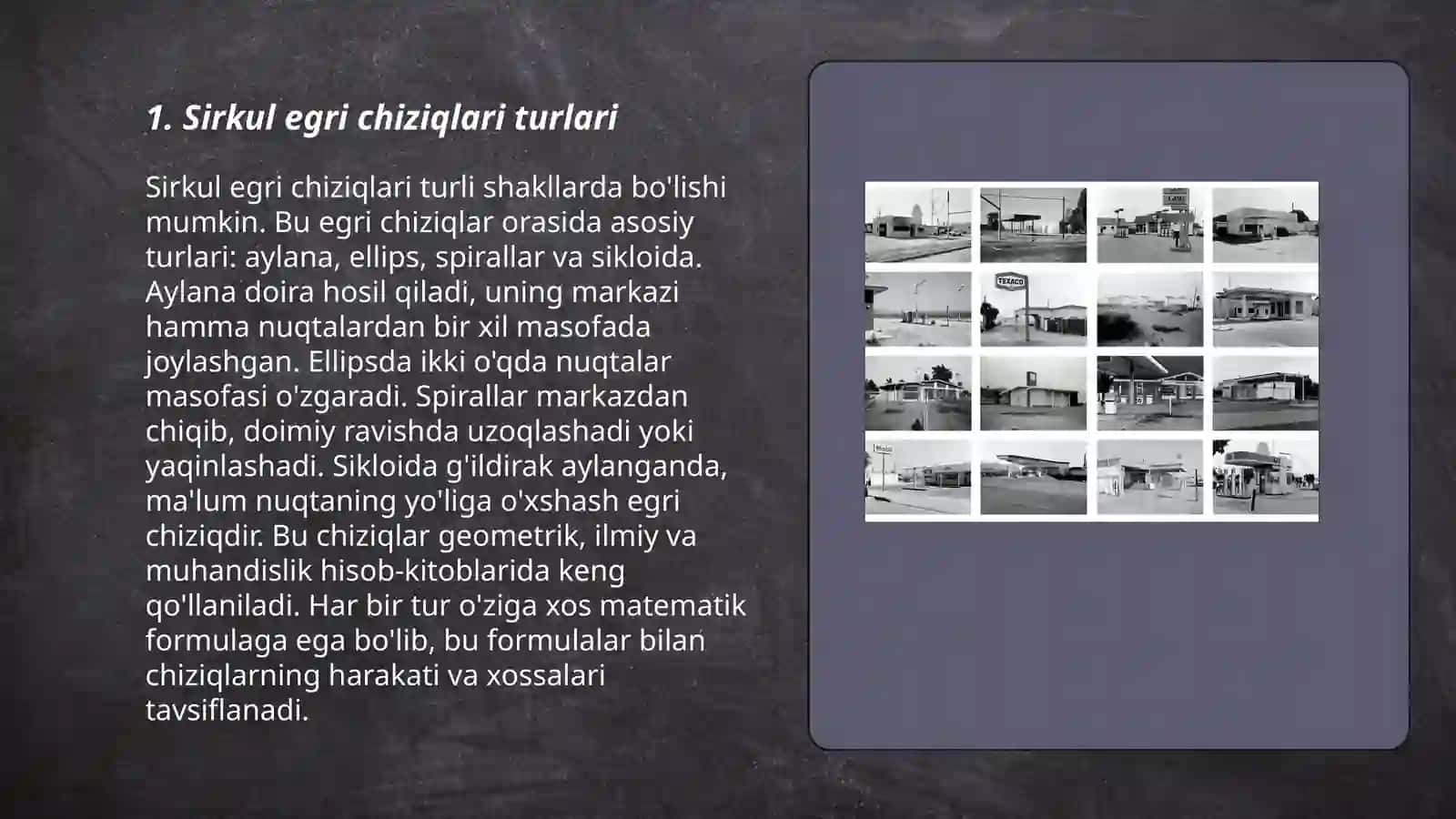 Sirkul egri chiziqlari va vazifalarga oid mashq bajarish 3