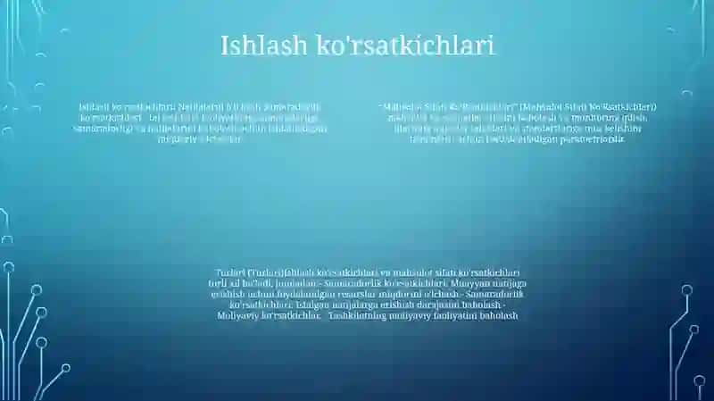 Mahsulot Sifati Ko'Rsatkichlari Turlari 3