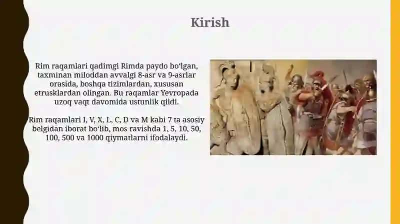 Qadimgi Rim sonlari, ularning yaratilishi ta'rixi 3