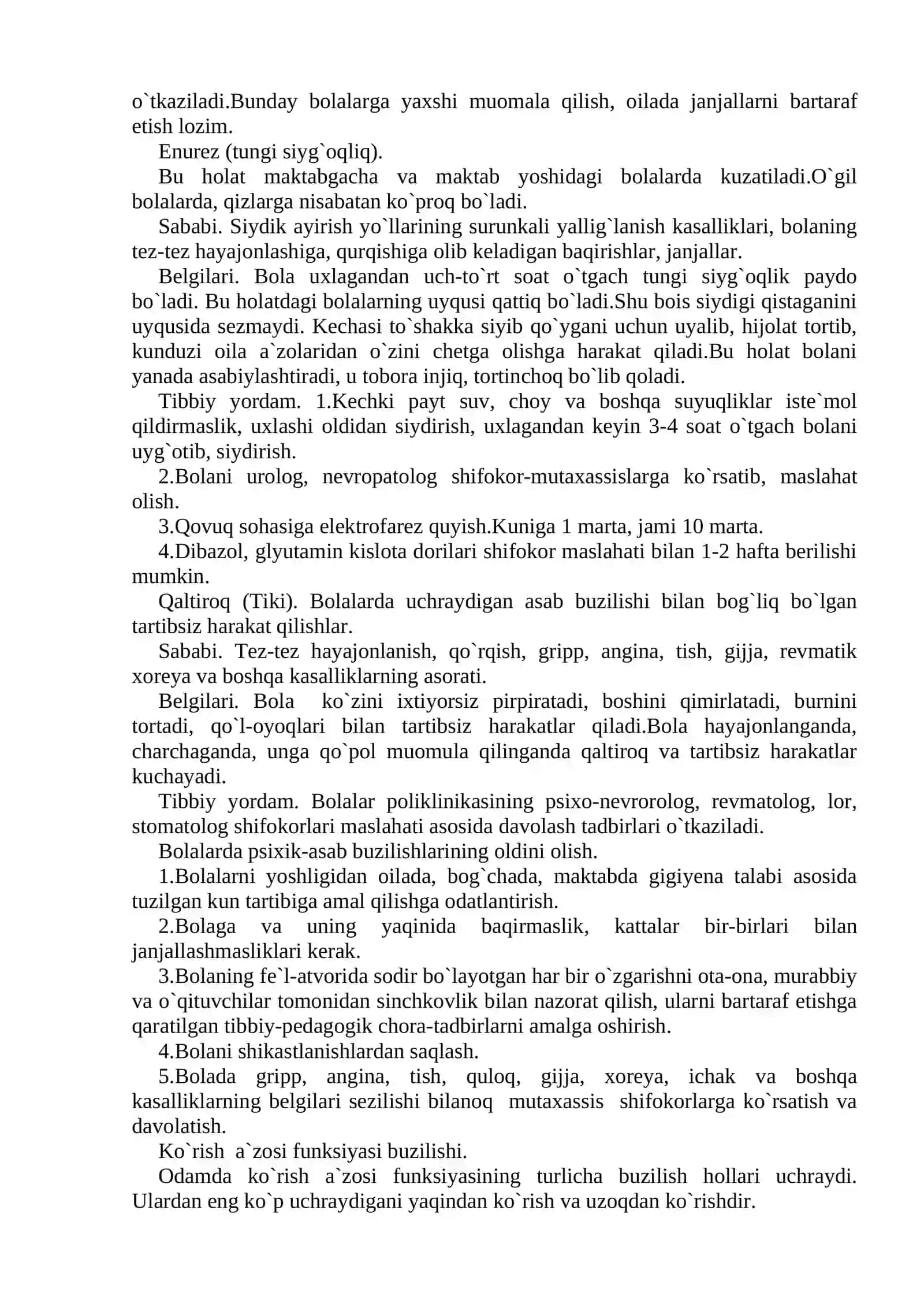 BOLALAR PSIXIK-ASAB, KO`RISH-ESHITISH TIZIMI KASALLIKLARI 3