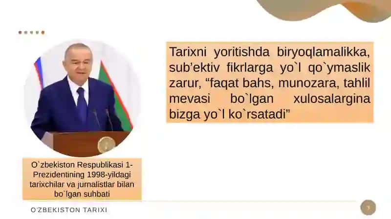O`zbekistonning Eng Yangi Tarixi 3