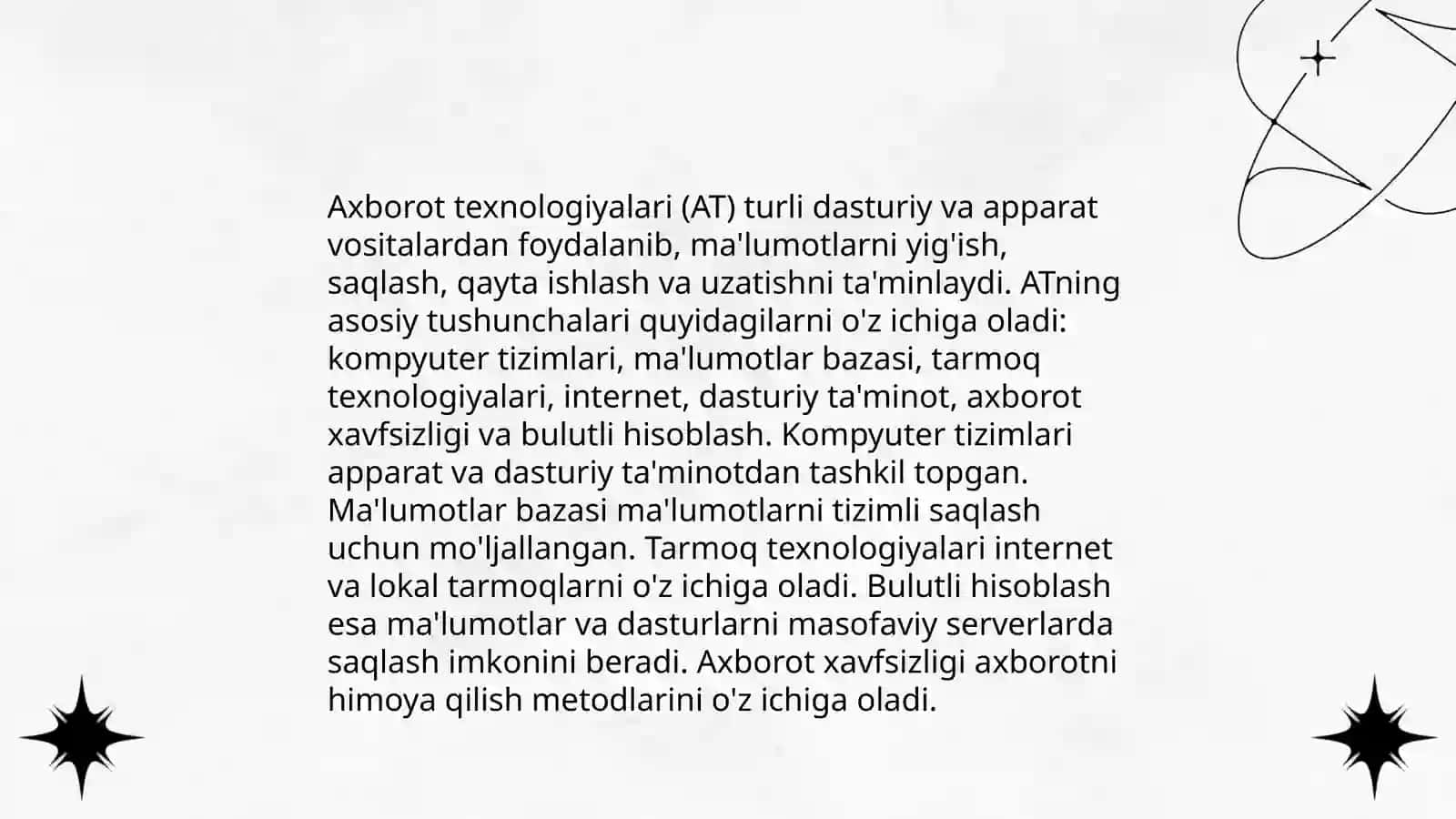 Sodda masalalarni yechishdan axborot texnologiyalaridan foydalanishni o'rgatish - Bozorboyeva Mavluda 3