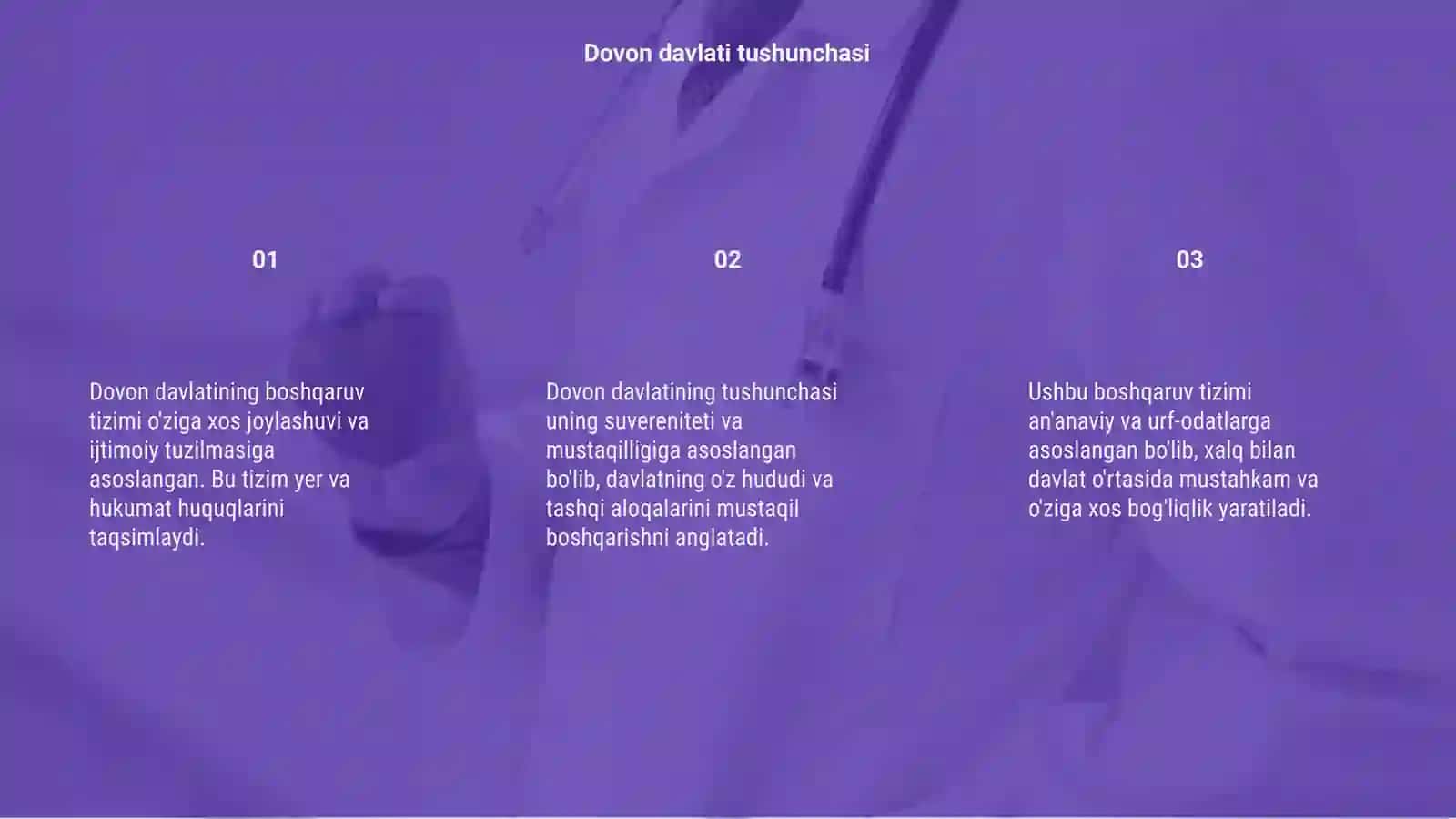 Dovon davlati boshqaruv tizimining o'ziga xos xususiyatlari 3