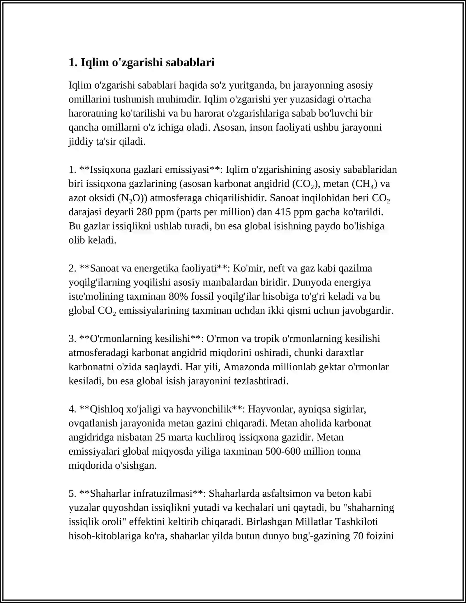 BUGUN IQLIMGA NIMA BOʻLDI? 3