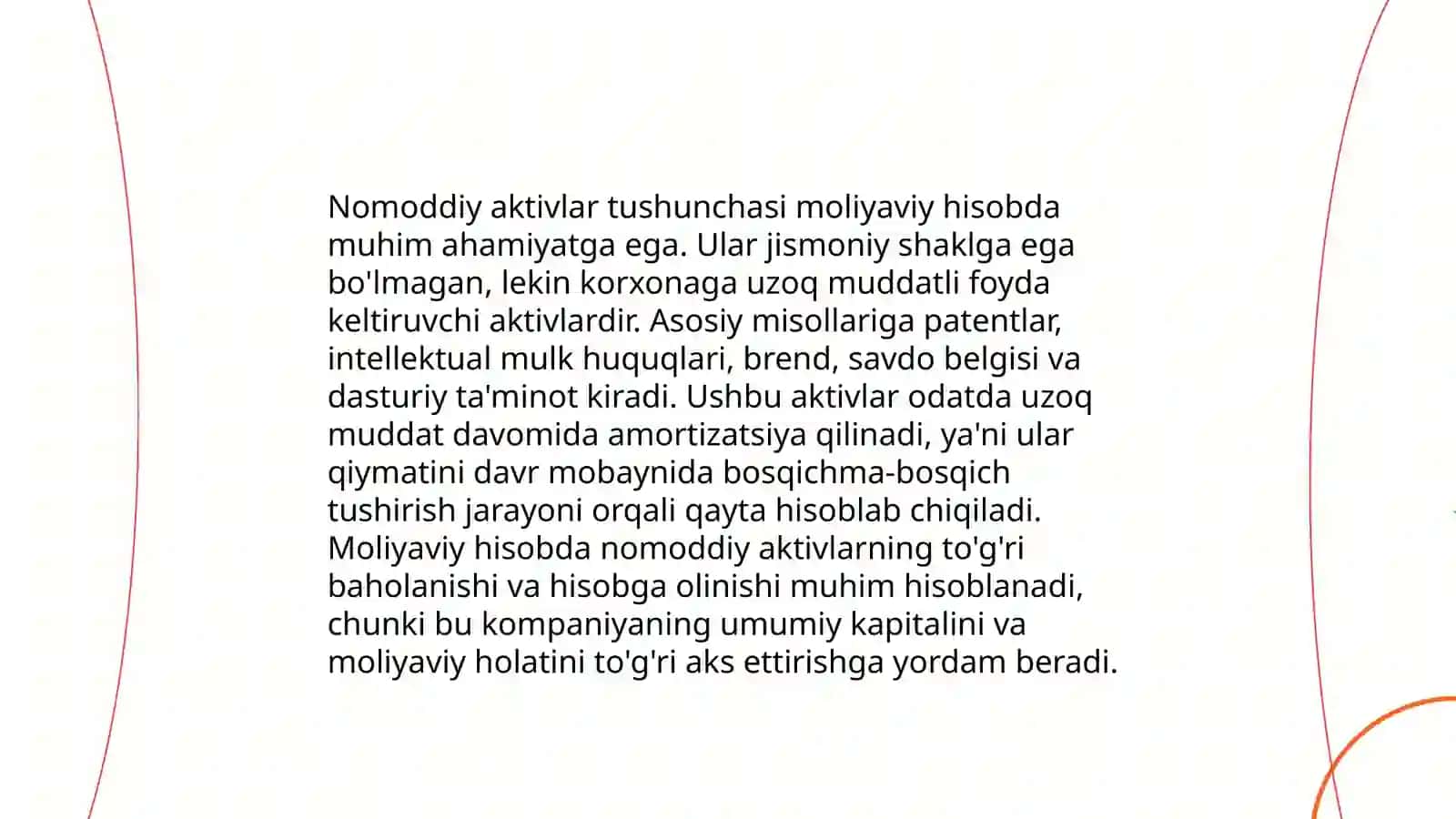 Nomoddiy Aktivlar Hisobi 3