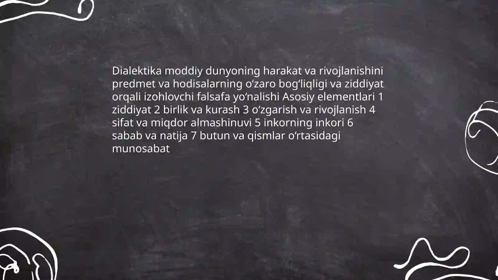 Dialektika elementlari va qonunniyatlari 3