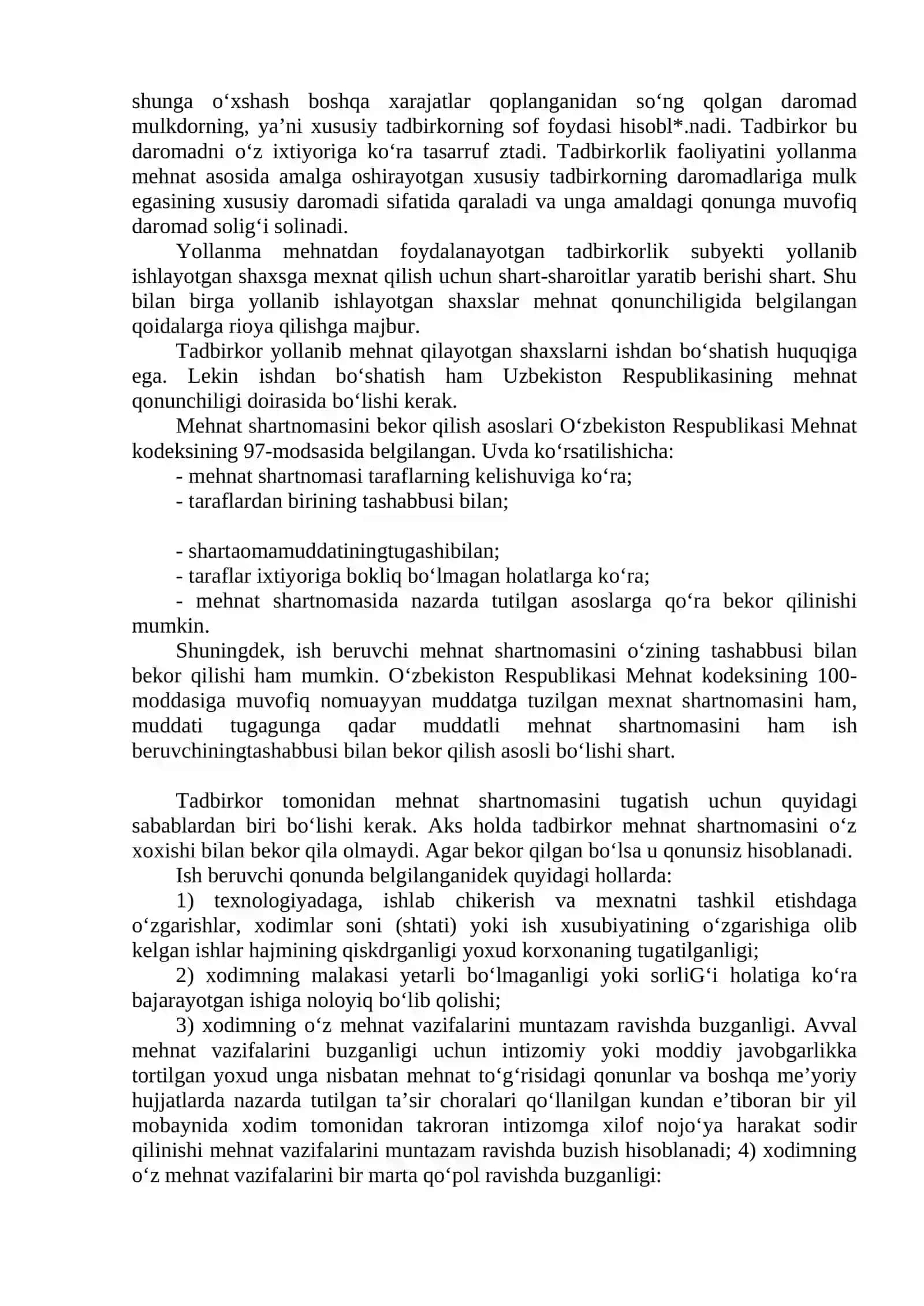 Tadbirkorlik faoliyati subyektlarining huquqlari 3