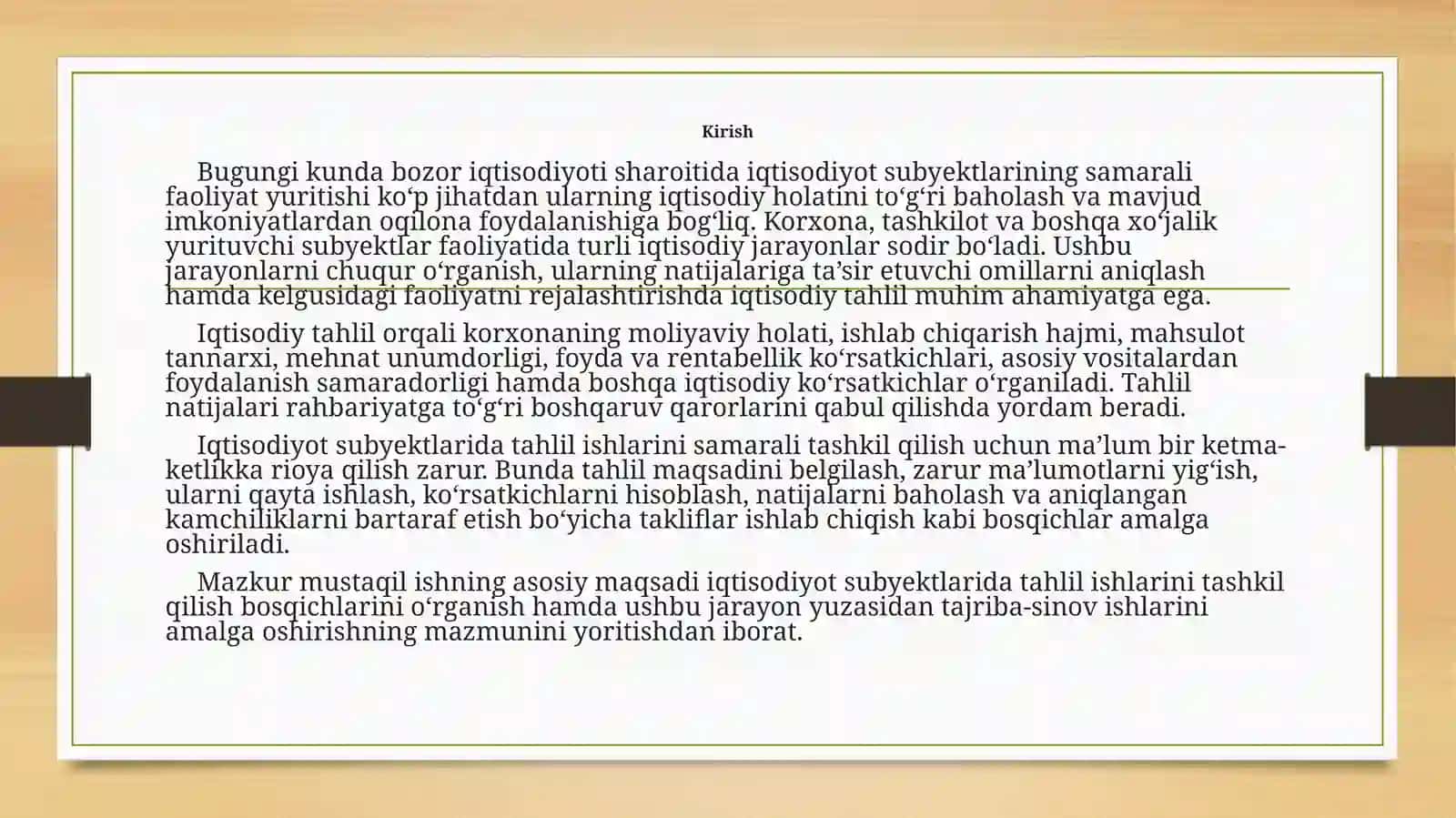 IQTISODIYOTSUB'EKTLARIDA TAHLIL ISHLARINI TASHKIL QILISH BOSQICHLARI 3