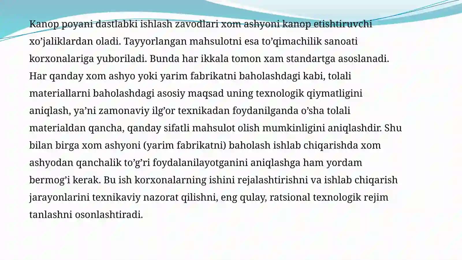 Baholash uslublari va kanoppoyani baholash 3