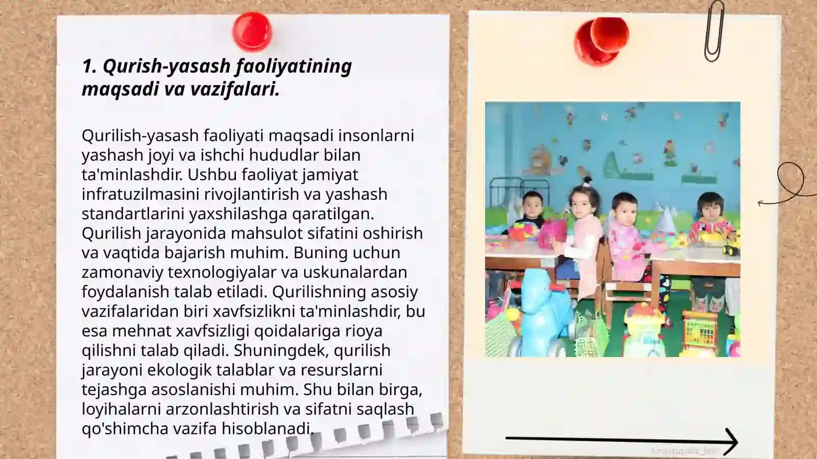 Qurish-yasash faoliyatining maqsadi va vazifalari 3