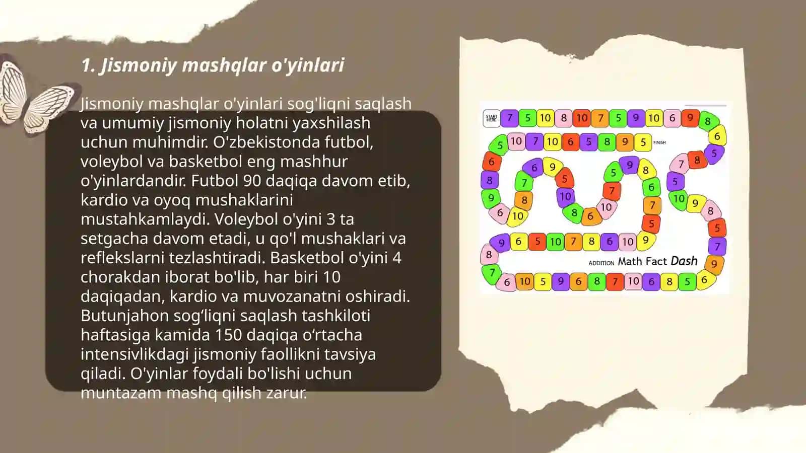 Jismoniy mashqlar o'yinlari 3