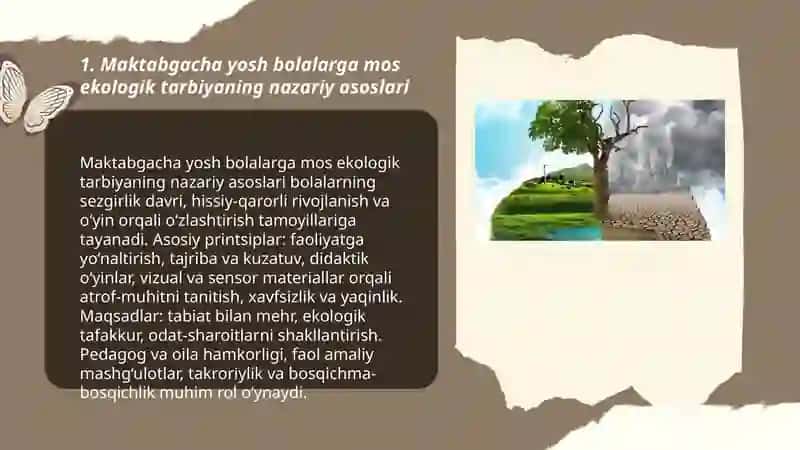 Maktabgacha talimda ekologik tarbiya 3