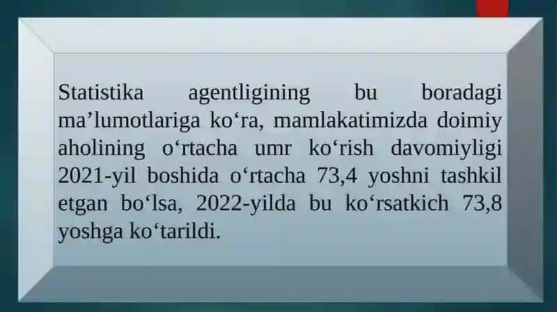 OʻRTACHAUMR DAVRI VA YOSHGA OID STRATIFIKATSIYA 3